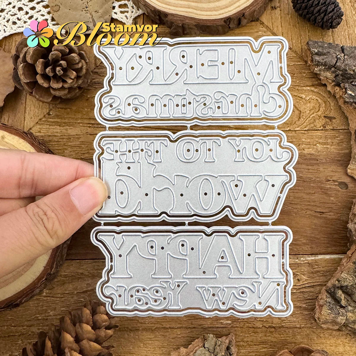 Snijmal Kerst & Nieuwjaars Titels Woorden voor Scrapbooking en Kaarten