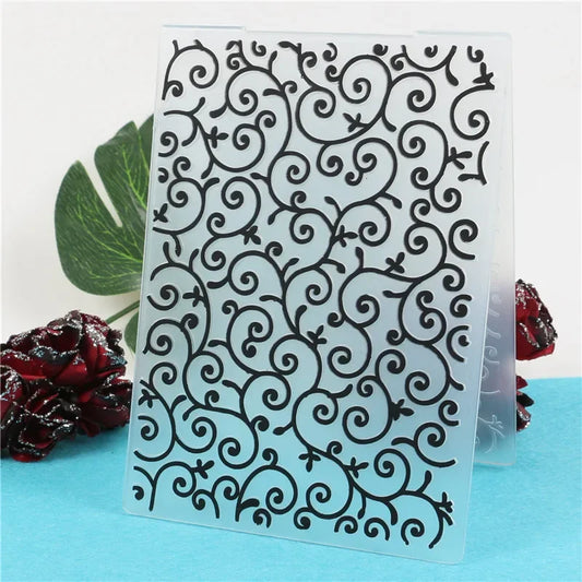 Embossing folder Lace Vines reliëf patroon voor kaarten en papier