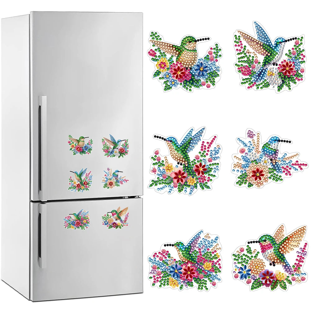 Diamond Painting Magneten – Bloemen en Cartoon Designs voor Koelkastdecoratie