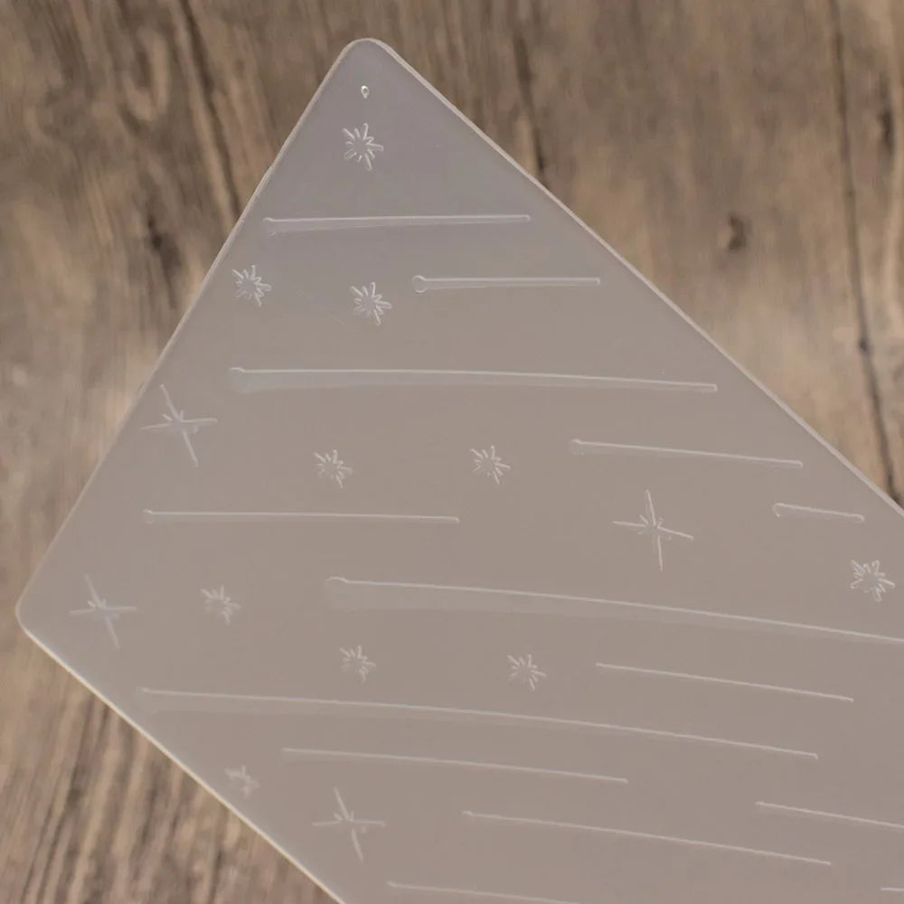 Embossing folder met sterrenpatroon voor scrapbooking en kaarten