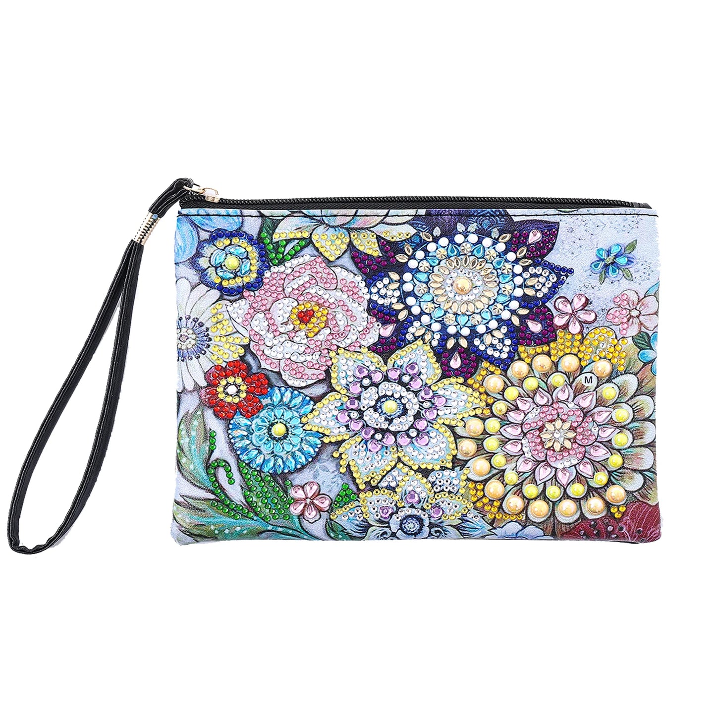 Diamond Painting Etui Mandala Cactus – Luxe PU Leren Handtas met Strass