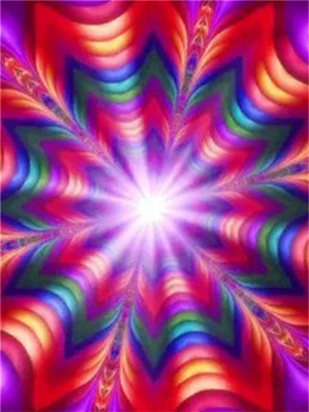 AB Diamond Painting op canvas Mandala Fairy Dust – Abstract Bloem Design