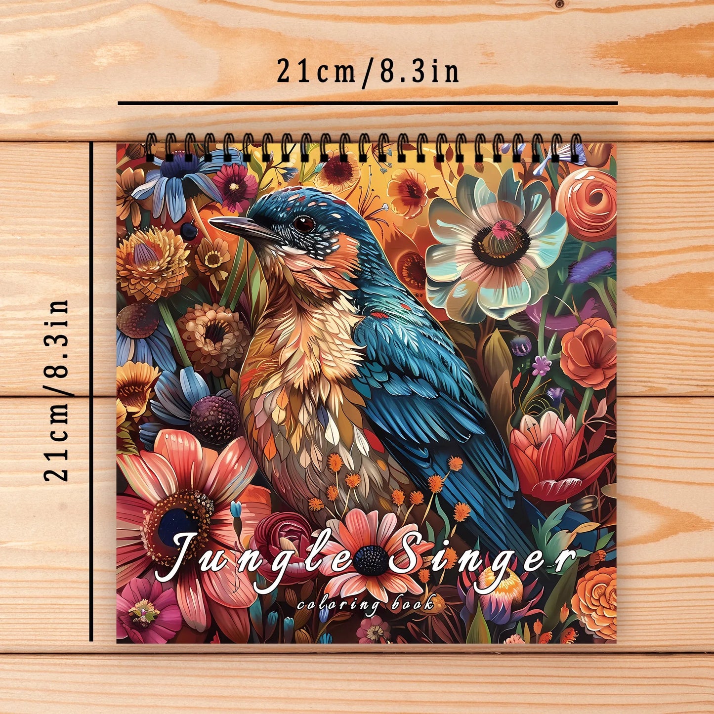 Kleurboek voor volwassenen – ontspannende kleurplaten met spiraalbinding - 003