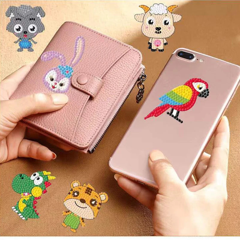 Diamond Painting Sticker set met vrolijke cartoon patronen - 022