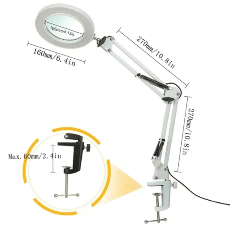 Diamond Painting Loeplamp 72 LED 8x/10x Vergroting USB met 3 Lichtkleuren