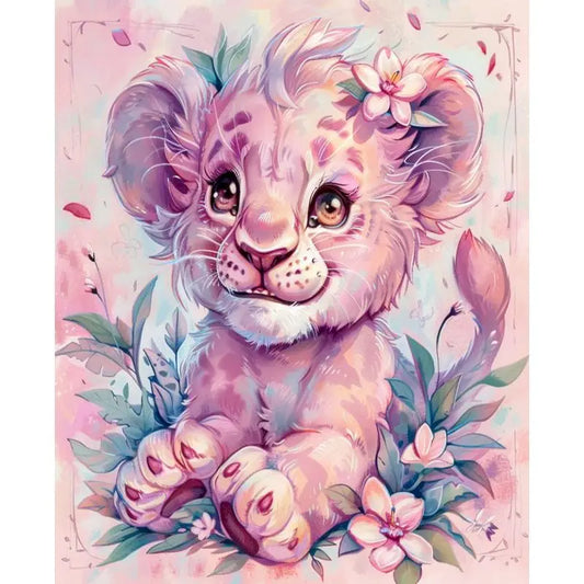 Schilderen op nummer Dieren - Leeuw Schattige Dierenkunst - 9959860