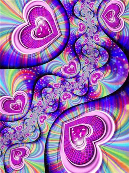 AB Diamond Painting op canvas Mandala Fairy Dust – Abstract Bloem Design