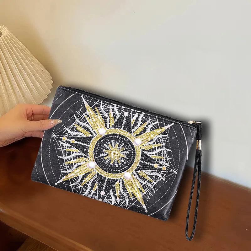 Diamond Painting Etui Kerst Ontwerp Luxe PU Leren Clutch voor Dames