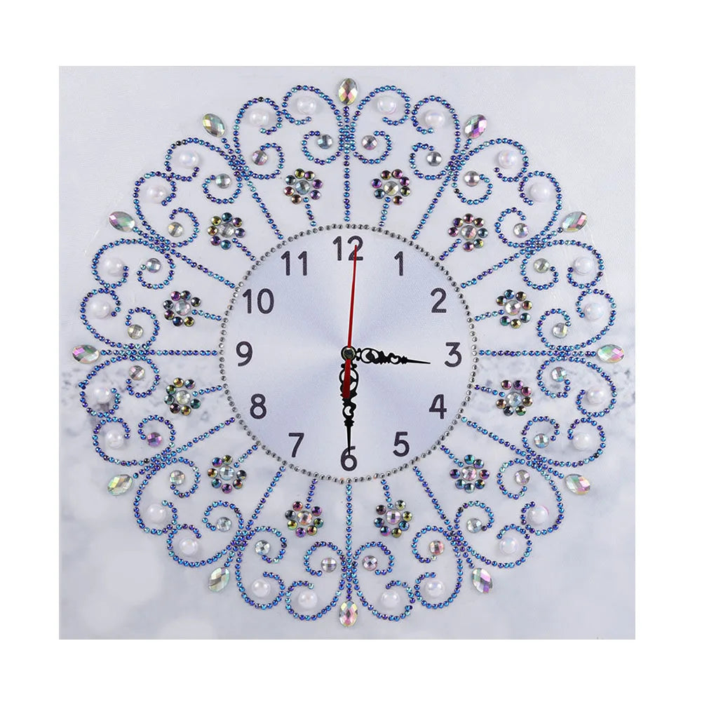 Diamond Painting Klok Pauw 35x35cm Speciale Steentjes Wanddecoratie