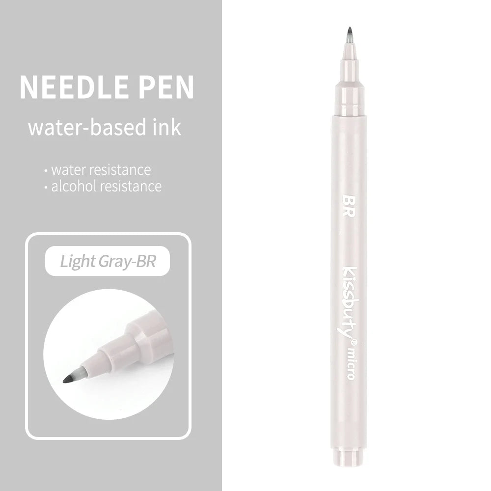 Stiften set Pigma Micron fineliners zwart/bruin met diverse puntdiktes