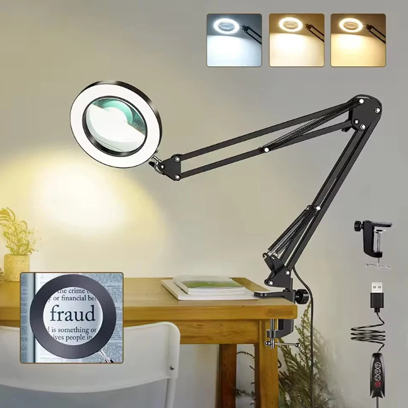 Diamond Painting Loeplamp 10x Vergroting met 64 LED en USB
