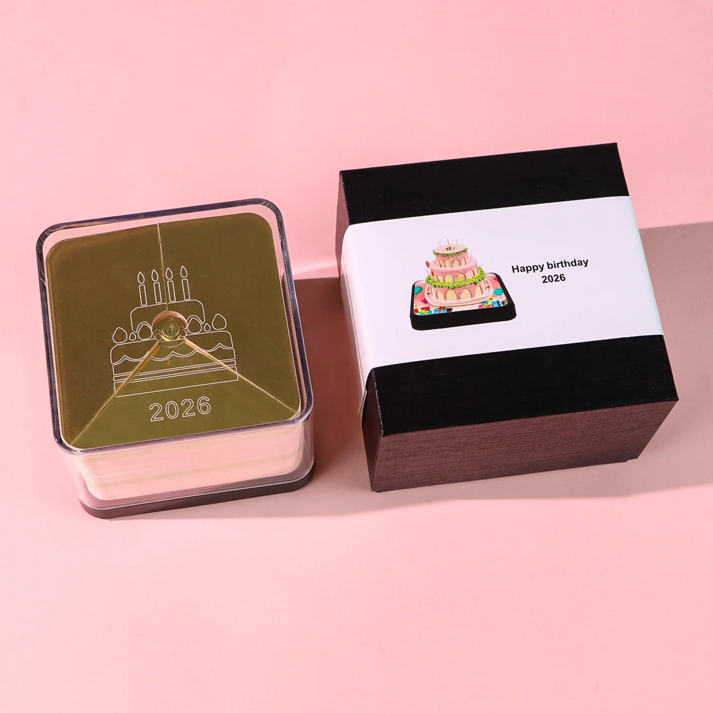 3D Papier Sculptuur Tafelkalender 2026 Notitie Ornament Cadeau Decoratie