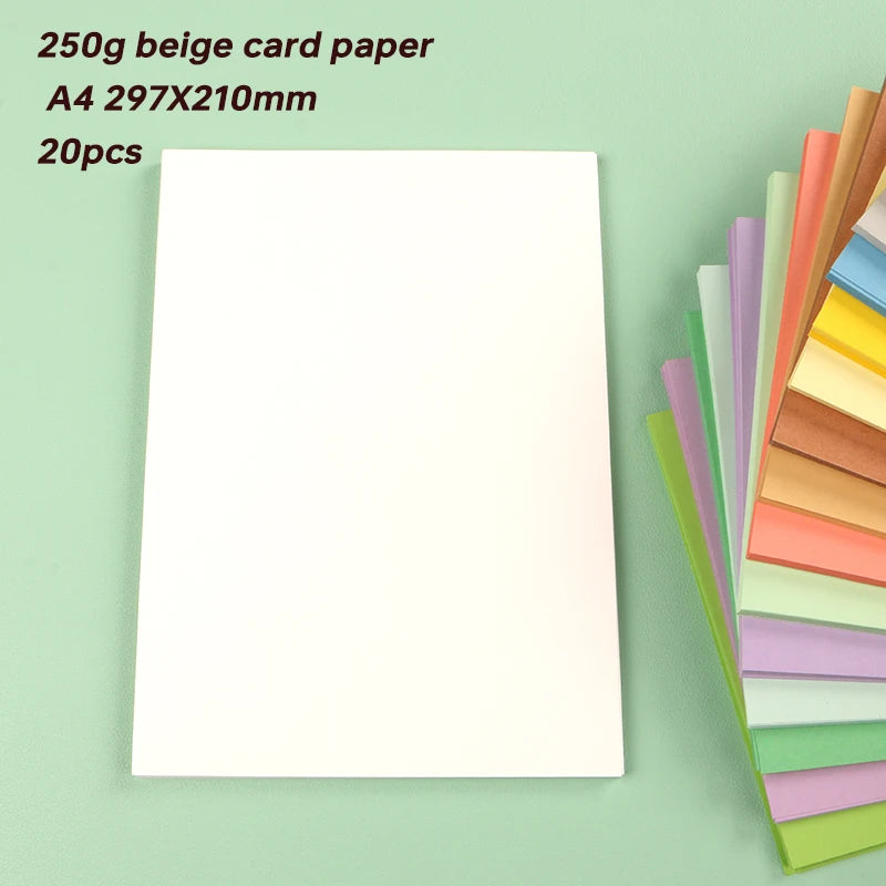 Papier voor plakboek en kaarten maken A4 250g gekleurd karton