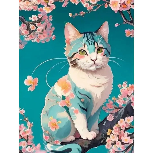 Schilderen op nummer Dieren - Kat Modern Schilderij - 9952950