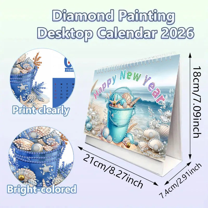 Diamond Painting Kalender met 13 feestelijke schilderijen