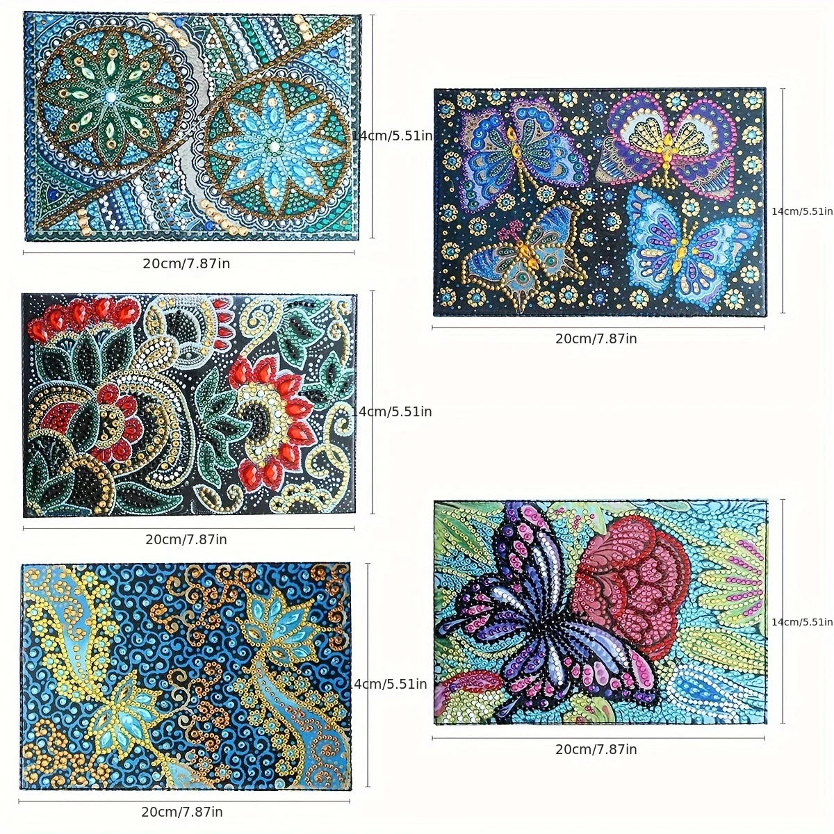 Diamond Painting Paspoort mapje Mandala PU leer beschermhoes