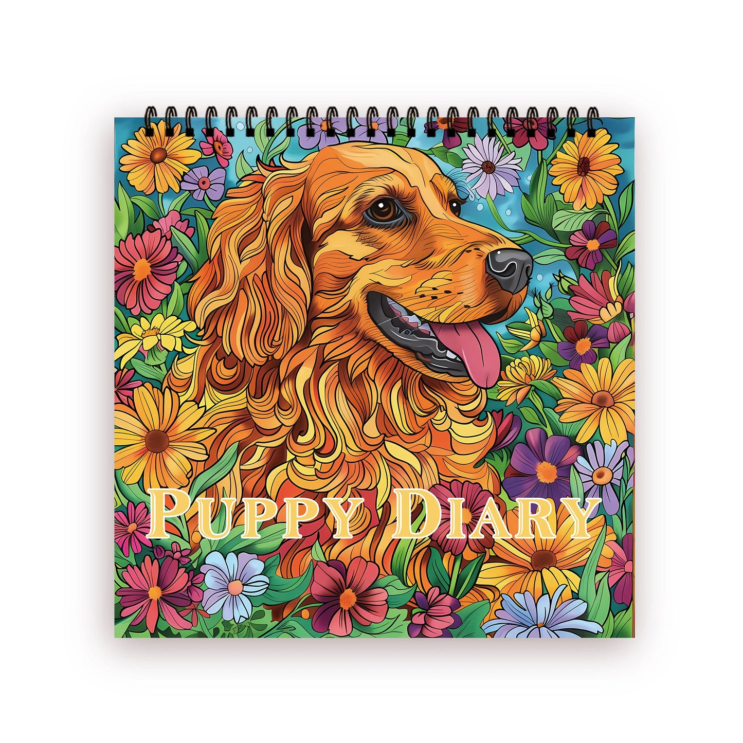 Kleurboek voor volwassenen – ontspannende kleurplaten met spiraalbinding - 002