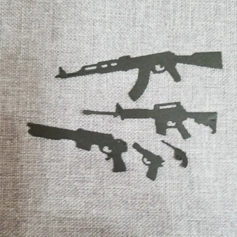 Snijmallen Metaal voor Scrapbooking met Geweren