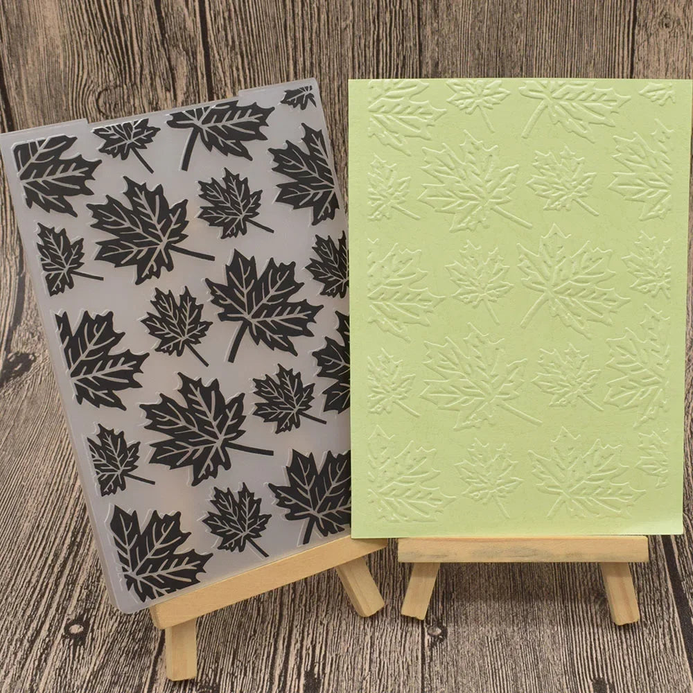 Embossing folder met hart, bloemen en bladeren - 14,8x10,5 cm