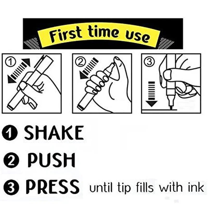 Stiften set 8 kleuren uitwisbare fluorescerende markers voor LED schrijfbord