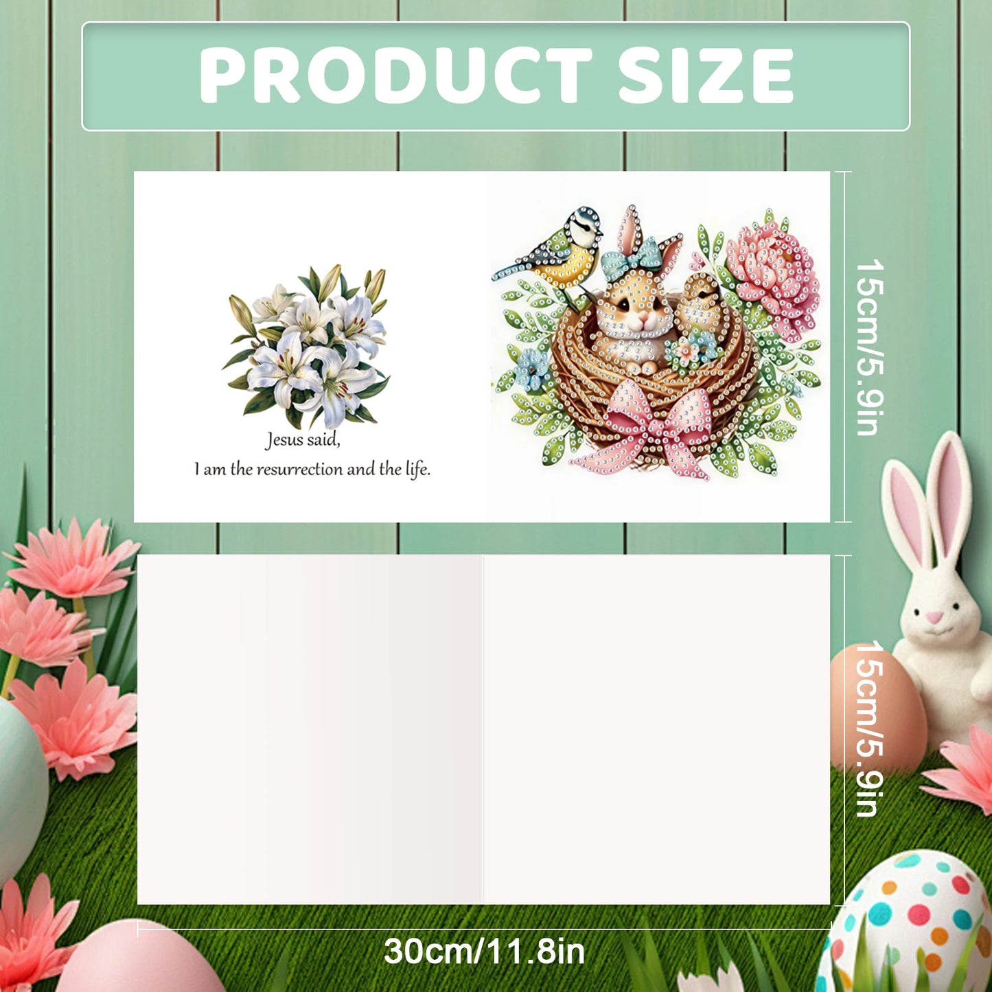 Diamond Painting Wenskaarten Pasen – Creatieve Paaskaarten met Diamanten