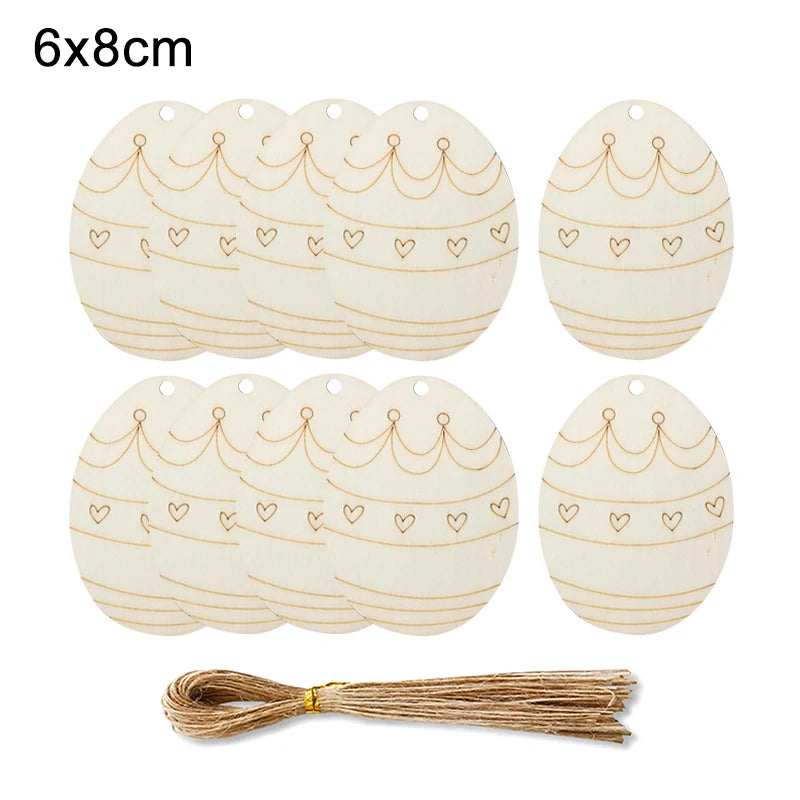 Houten Paas figuur om zelf te kleuren/schilderen – Houten eieren set