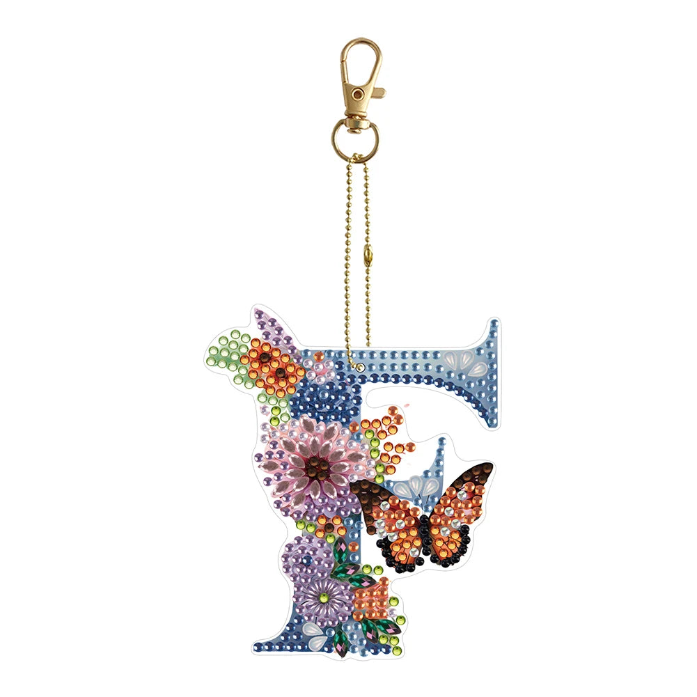 Diamond Painting Sleutelhanger set - Speciale Vorm Letters