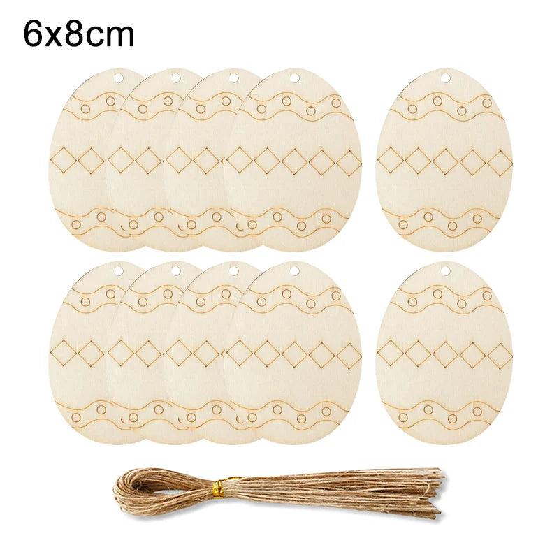 Houten Paas figuur om zelf te kleuren/schilderen – Houten eieren set