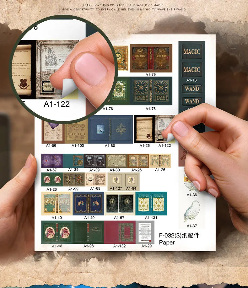 Zelfbouw Miniatuurhuisje – Met Houten Miniatuurmeubels (1:24 schaal) - F032