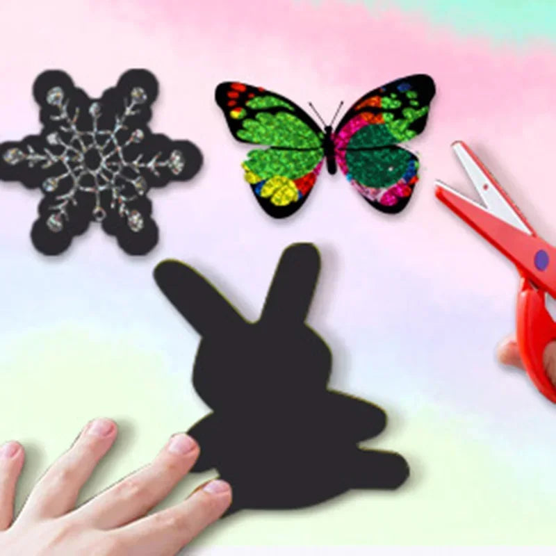 Krastekening creatieve schilderkaarten set 100 stuks voor kinderen en ouders