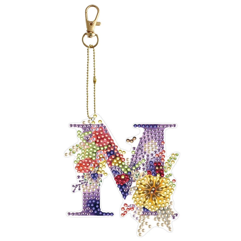 Diamond Painting Sleutelhanger set - Speciale Vorm Letters