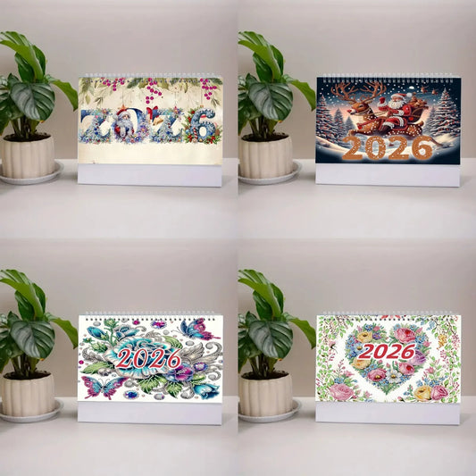 Diamond Painting Kalender met 13 afbeeldingen en 4 varianten