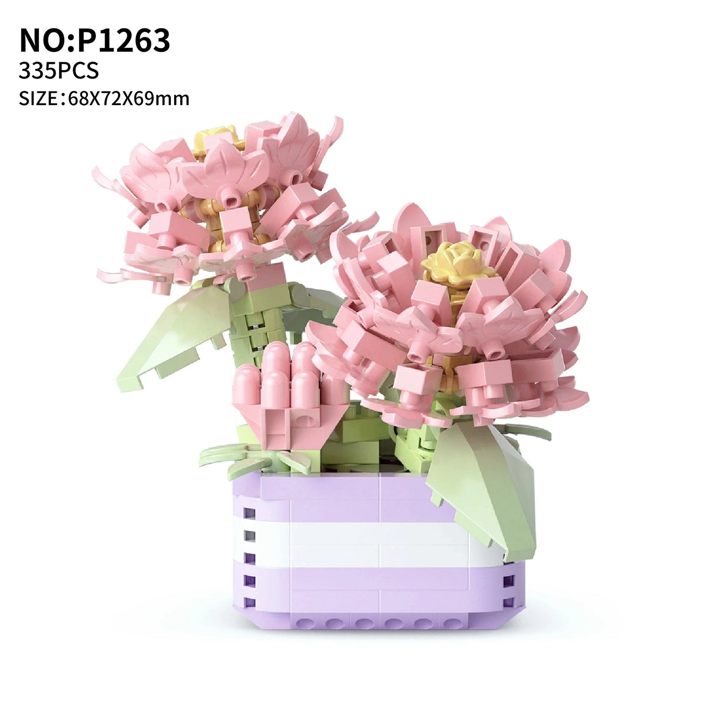 Bouwpakket Bloemenboeket met Rozen – Creatieve Bloemen Bouwstenen Set