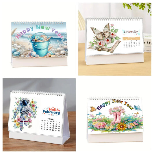 Diamond Painting Kalender met 13 feestelijke schilderijen