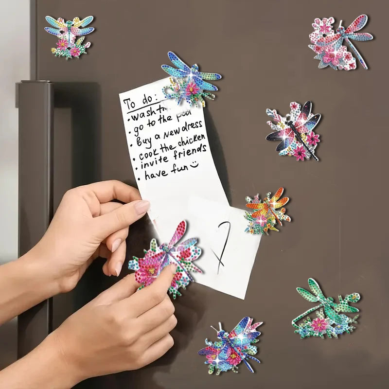 Diamond Painting Magneten Libelle voor Koelkast en Kast