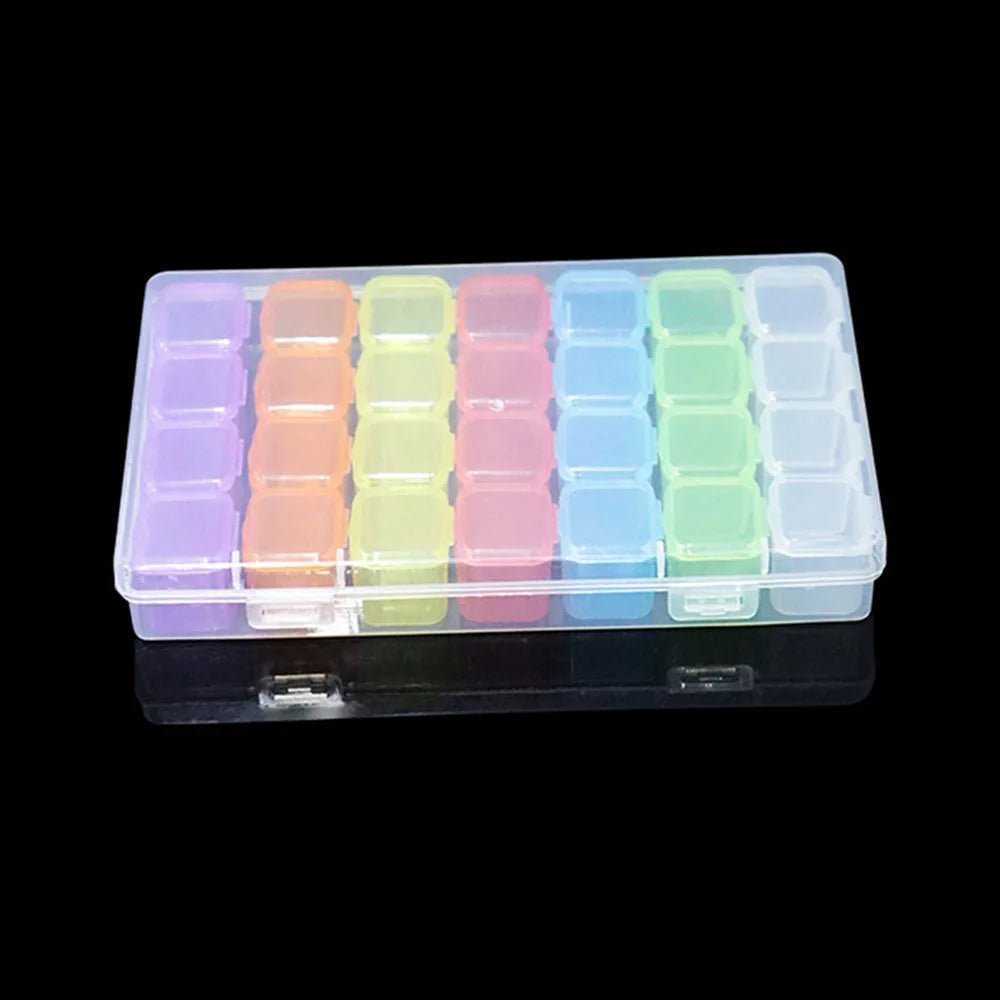 Diamond Painting Opbergdoos voor Strass en Accessoires – 56 of 28 Vakjes