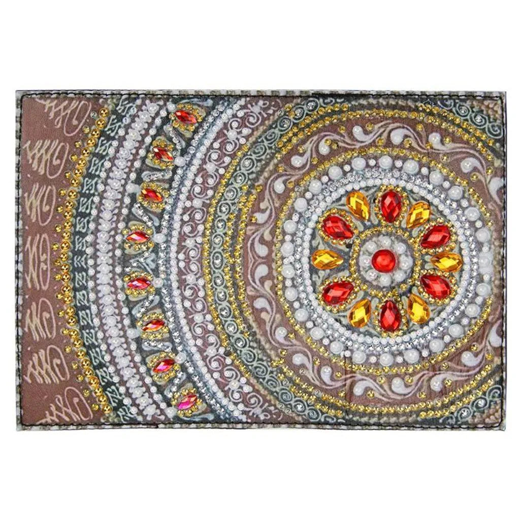 Diamond Painting Paspoort mapje Mandala PU leer houder