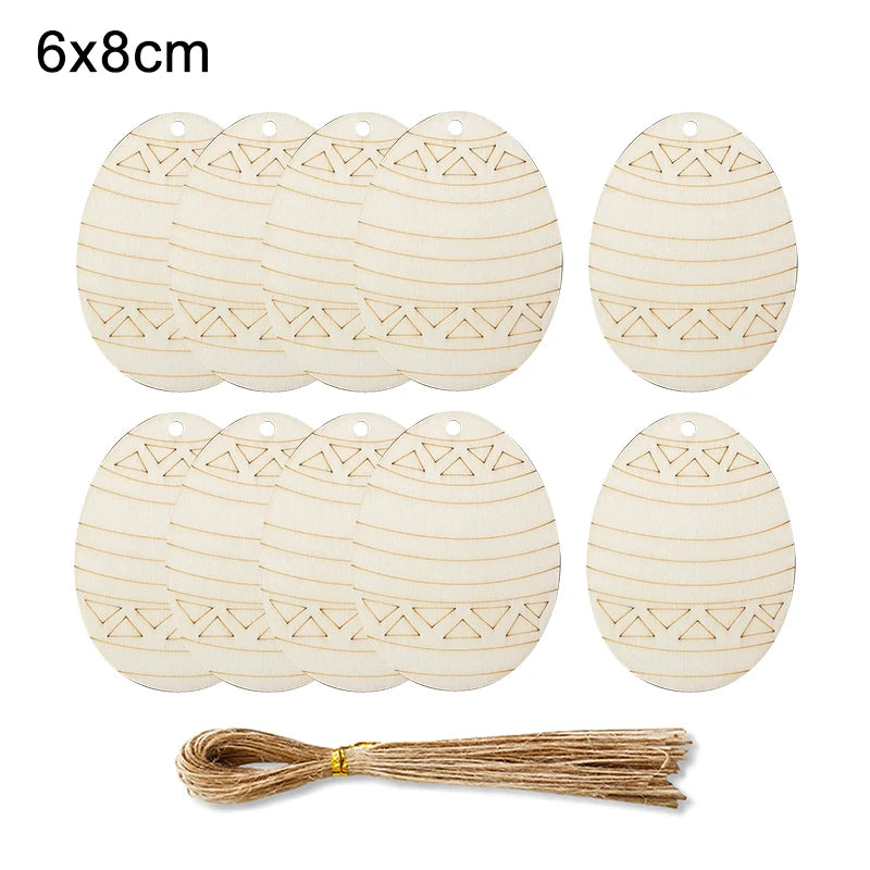 Houten Paas figuur om zelf te kleuren/schilderen – Houten eieren set